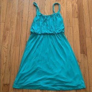 The Loft teal summer dress
